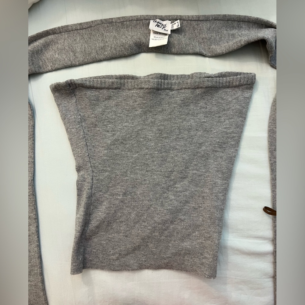 Princess Polly Strapless Knit Top with Scarf